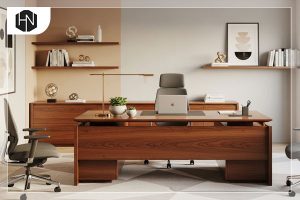 دکوراسیون دفتر کار شیک و رسمی